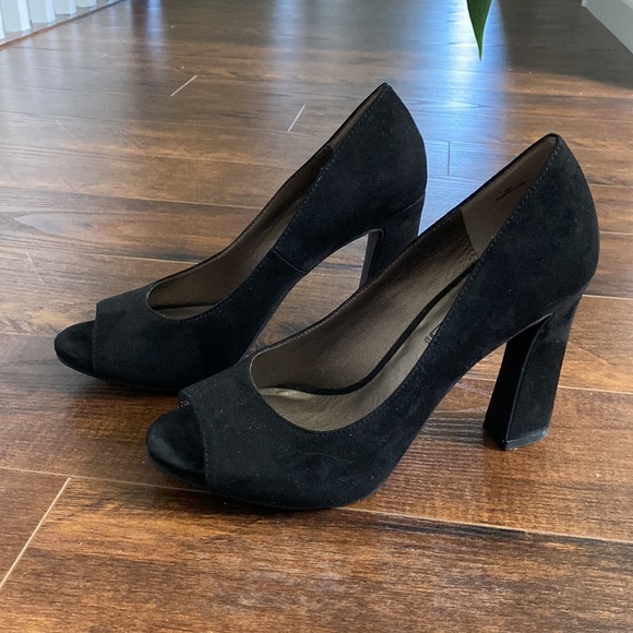 Moda - Peep toe Heels - Black -8 - Picture 4 of 8